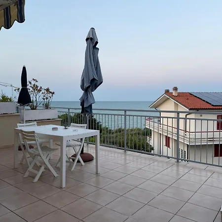 Apartment House With A Terrace Overlooking The Sea